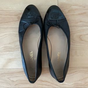 Black Chanel Flats